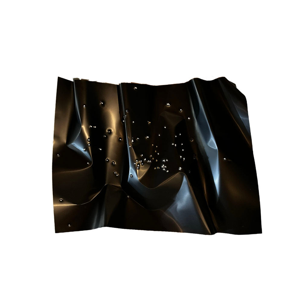 Matte Black Bulleted Sculpture 83x118x19cm (CB220901)