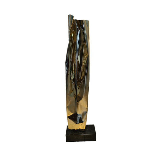 Shiny Gold Obelisk 36x140x30cm (BI220902)