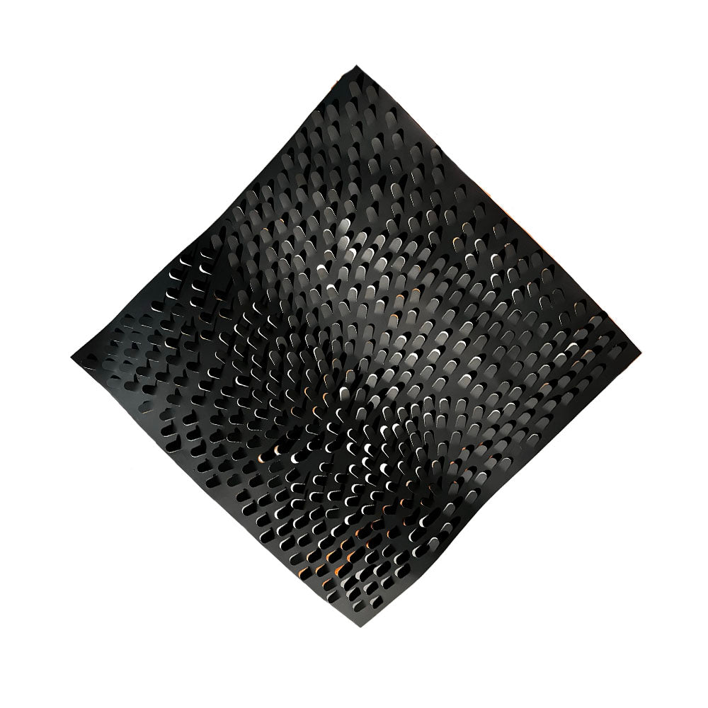 Escultura Corte Láser Negro 60x60x5cm (CL220901)